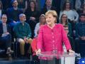 Sendung „Klartext“: Angela Merkel vorgestern im Berliner Fernsehstudio  
