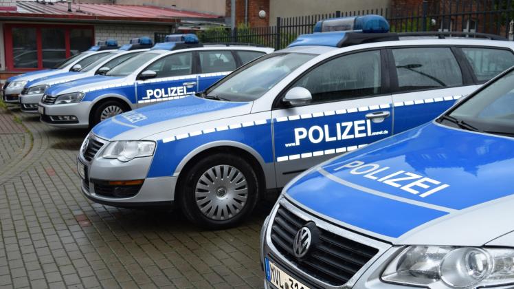 Die Flotte der Dienstfahrzeuge des Bützower Reviers umfasst zehn Polizeiwagen. 