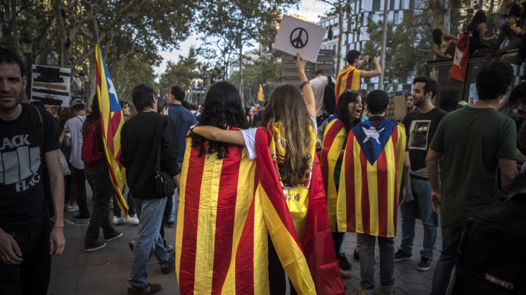 Für Katalonien, für den Frieden 