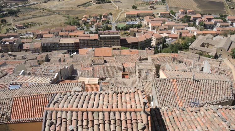 Blick auf Dächer der sizilianischen Gemeinde Gangi: Hier können Häuser für einen Euro erworben werden. 