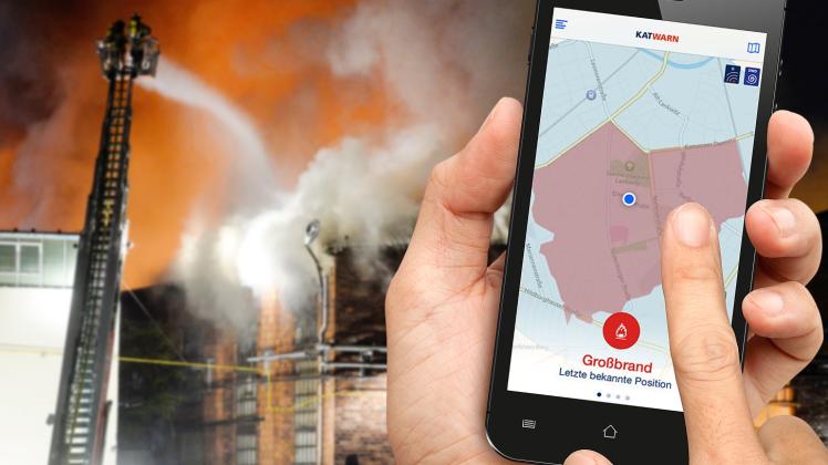 Wo brennt’s? Warn-Apps informieren schnell über Katastrophen. 