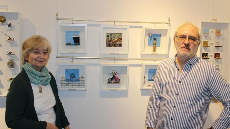 Die Vorsitzende des Kunstkreises Ursula Wientapper freute sich, in ihrer Galerie Werke von Jörg de Wolff zu zeigen. 