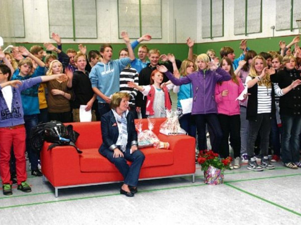 Zum Abschied auf das rote Sofa