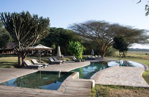 Safari-Unterkunft mit Pool: die „Kichwa Tembo Lodge“ in der Masai Mara.