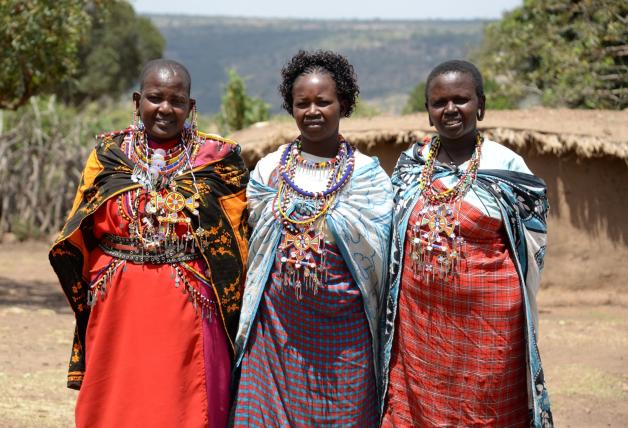 Stolze Massai: Die Frauen beteiligen sich aktiv an dem Tourismusprojekt. 