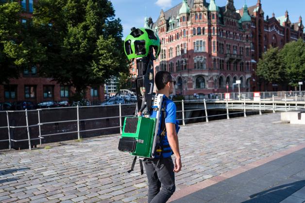 Für die Erstellung der virtuellen Speicherstadt-Rundgänge hat Google eine 360-Grad-Kamera eingesetzt.