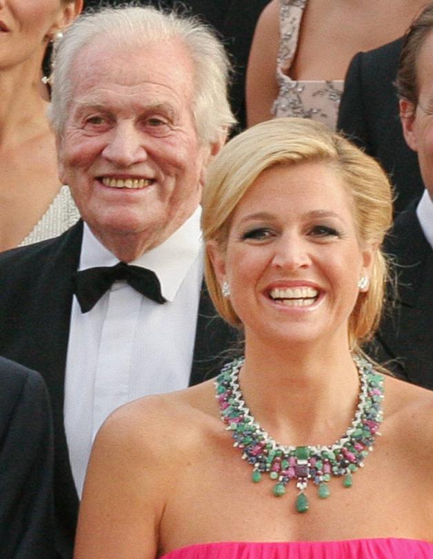 Jorge Zorreguieta mit seiner Tochter Königin Máxima im Jahre 2007. 