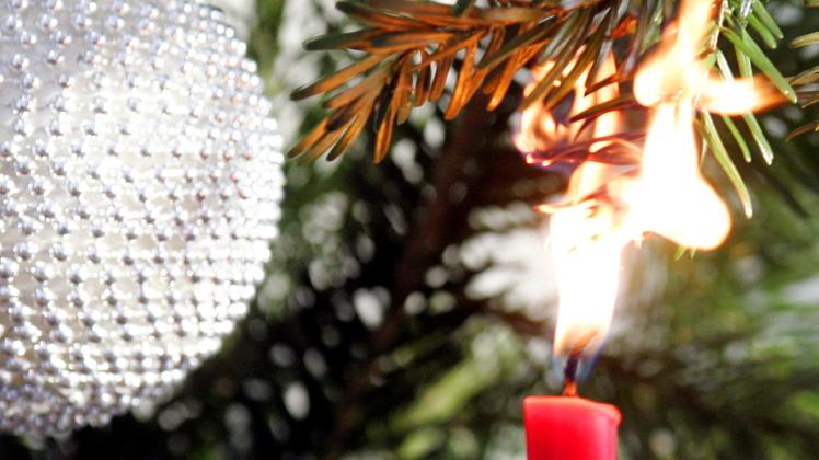 Advent, Advent, alles brennt - Weihnachtsbaum sicher aufstellen
