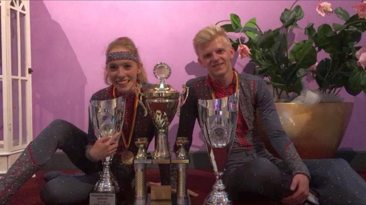 Teilnahme an WM und EM sowie den deutschen Titel gewonnen: Hinter den Rock’n’Roll-Tänzern Johanna Wolf und Niklas Bahr liegt ein erfolgreiches Jahr. 