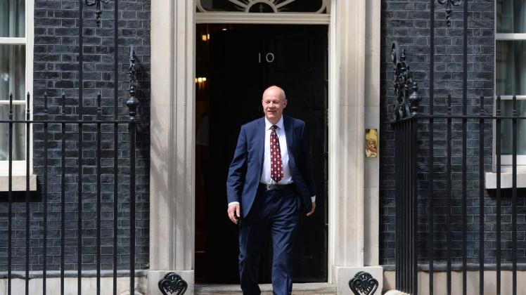 Der britische Arbeitsminister Damian Green verlässt in London Downing Street 10. /Archiv