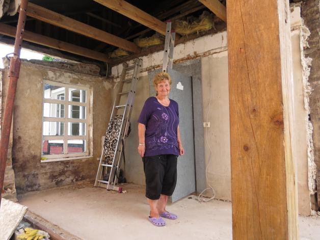 2013: So sah das Haus von Elfriede Kober nach der Flut 2013 aus. Es war das zweite Hochwasser, dass die Rentnerin durchstehen musste.