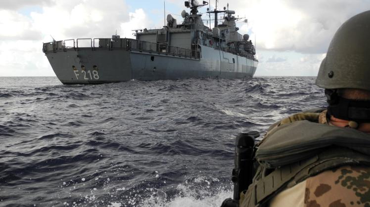 Die Fregatte „Mecklenburg-Vorpommern“ vor Libyen