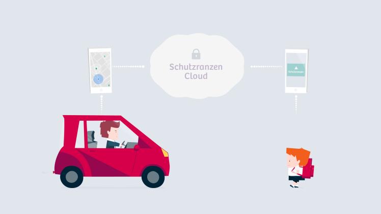 Das Unternehmen hinter der App wirbt mit mehr Verkehrssicherheit.