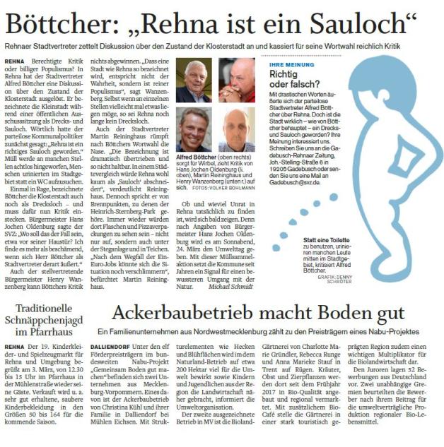 So hatten wir in der gestrigen Ausgabe der Gadebuscher Zeitung über das Thema berichtet. So hatten wir in der gestrigen Ausgabe der Gadebuscher Zeitung über das Thema berichtet.