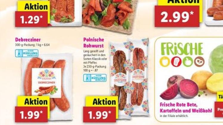 Lidl bringt Schweinebauern mit „Polnischer Rohwurst“ in Rage SHZ
