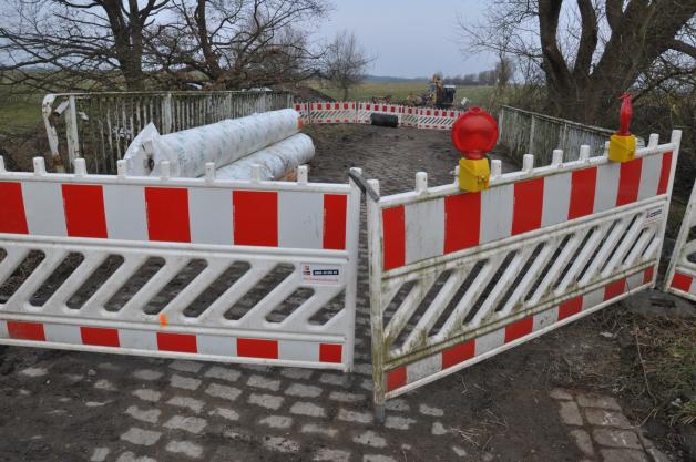 Gesperrt: Die Brücke auf dem Weg nach Warin. Gesperrt: Die Brücke auf dem Weg nach Warin.