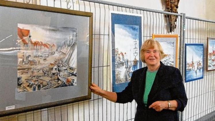 Elsa Reiken-Bossen vor ihrem persönlichem Lieblingsbild Foto: meissner