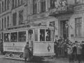 Die Eröffnungsfahrt der elektrischen Straßenbahn am 1. Dezember 1908  