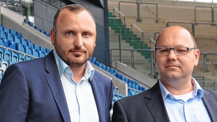  Hansas Vorstandsvorsitzender Robert Marien (l.) und Christian Hüneburg stellen die Weichen für Liga 2.