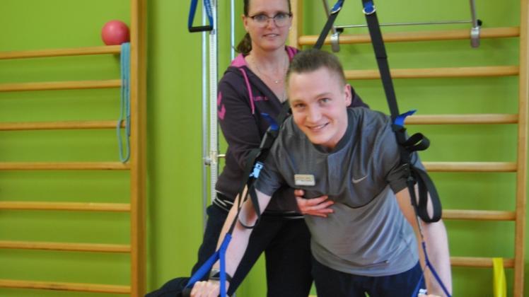 Wenn der Körper mal schlapp macht: Catrin Grabow und Marcel Möller unterstützen ihre Patienten auch in Sachen Fitness.