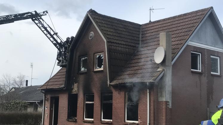 Das Feuer im dänischen Einfamilienhaus konnte schnell gelöscht werden. 