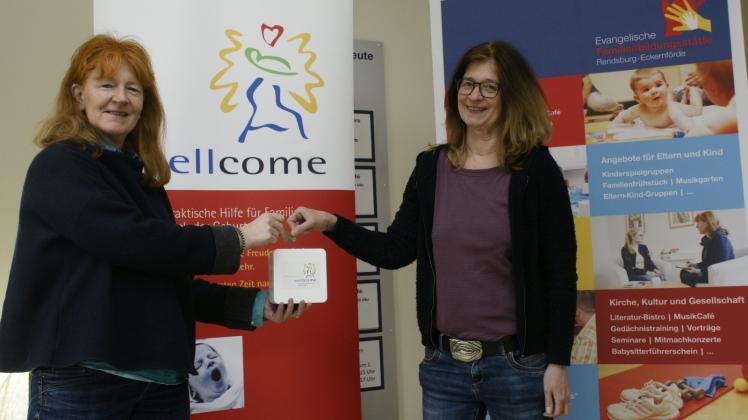 „wellcome“-Koordinatorin Gabriele Lüttmer (links) und Frauke Kondritz.