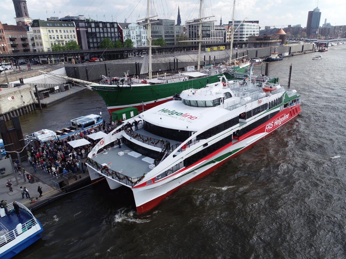 Neuer Helgoland-Katamaran „Halunder Jet“ nimmt Samstag den