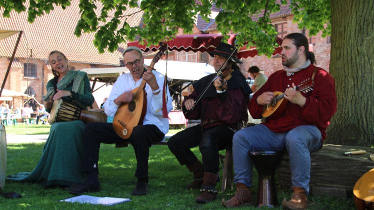 Mittelalterliche Klänge: Musik wie früher versetzte Besucher gefühlt in längst vergangene Zeiten. 