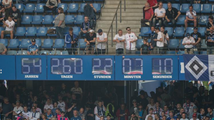 Die Uhr wird fortan nicht mehr anzeigen, wie lange der HSV in der Bundesliga spielt.