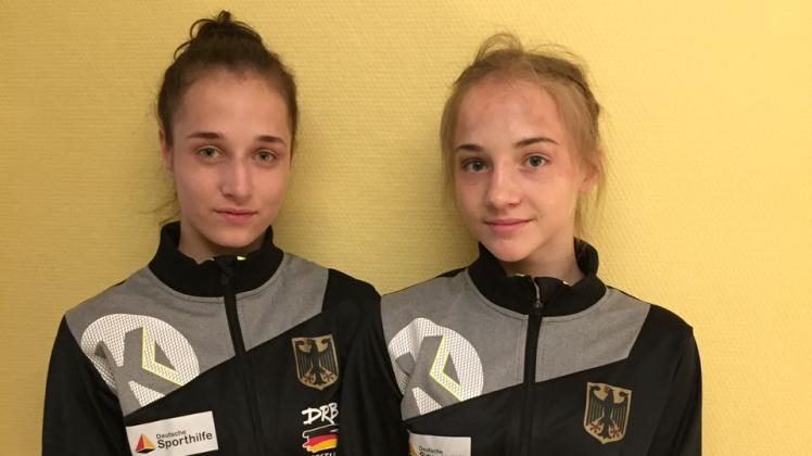 Wenn Angelina Purschke (links) und Rebekka March die Aufregung meistern und ihre Nerven behalten, sollten sie in Mazedonien um die EM-Medaillen mitringen. 