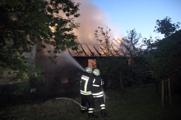 Scheunenbrand in Granzin Scheunenbrand in Granzin