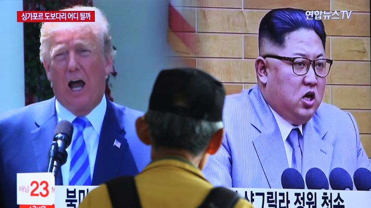 Der nordkoreanische Machthaber Kim Jong Un hält an einem Treffen mit US-Präsident Donald Trump fest.