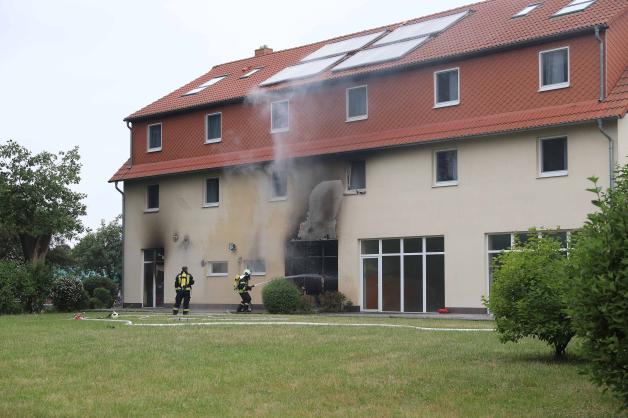Saunabereich von Landhotel in Albertsdorf in Flammen - 5 Verletzte - Hotel evakuiert