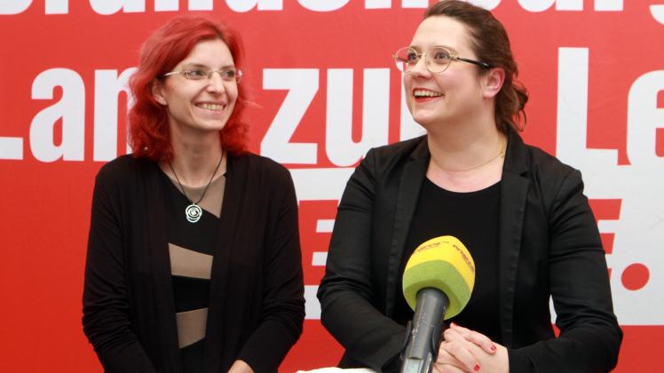 Diana Golze (l.) und Anja Mayer sollen die Zukunft der Linken sichern. 