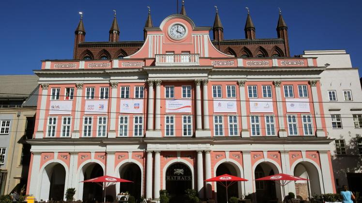 Das Rathaus am Neuen Markt in Rostock 
