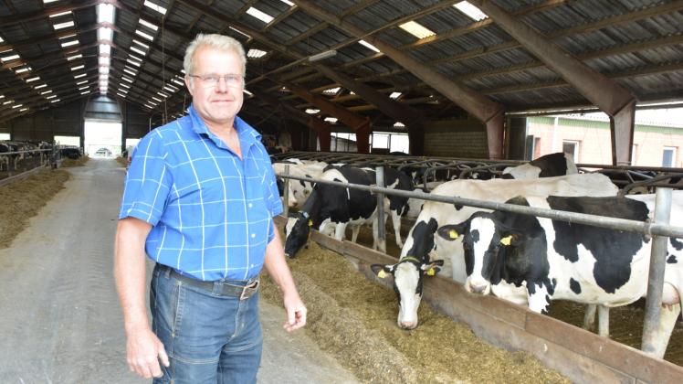 Ein Leben für die Landwirtschaft: Harald Krey im Stall des Milchhofes Krey/Springborn in Kurzen Trechow. 