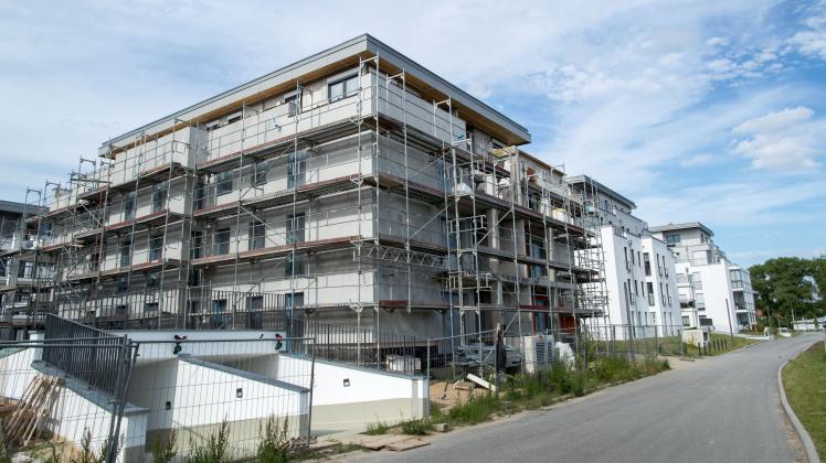 Diese neuen Wohnhäuser wurden 2017 in Warnemünde vom Rostocker Wohnungsunternehmen Wiro gebaut