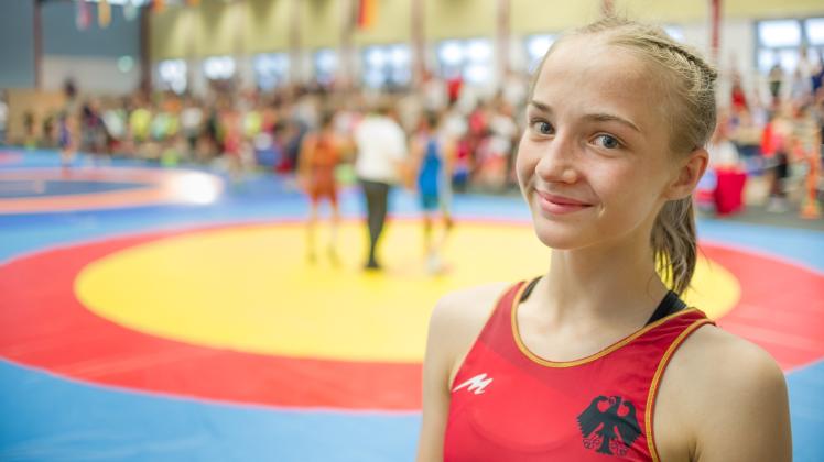 Machte bei den Deutschen Heim-Meisterschaften in Warnemünde selbst kurz vorm Finale noch Selfies: Rebekka March. Bewahrt sie sich ihre Lockerheit, ist ihr bei den Weltmeisterschaften in Zagreb einiges zuzutrauen. 