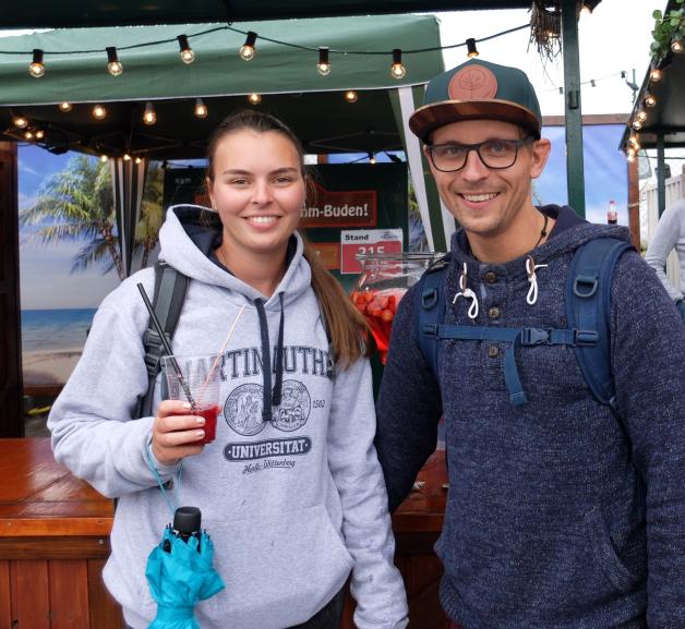 Tagesbesucher: Vivian Mühlenbeck und Florian Rappsilber aus Halle Tagesbesucher: Vivian Mühlenbeck und Florian Rappsilber aus Halle