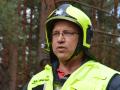 Im Einsatz: Kreiswehrführer Uwe Pulss während des Waldbrandes in Lübtheen