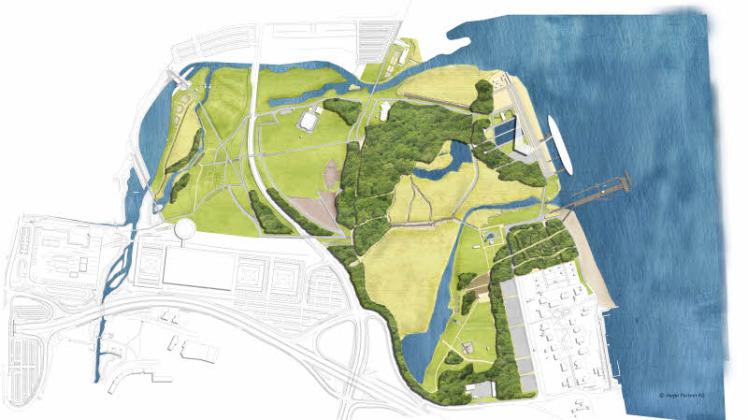 Neue Wege, mehr Eingänge und ein zentrales Museumsgelände rund um das Traditionsschiff sind seit Jahren Bestandteil des neuen Entwicklungskonzeptes für den IGA-Park. Grafik: IGA Neue Wege, mehr Eingänge und ein zentrales Museumsgelände rund um das Traditionsschiff sind seit Jahren Bestandteil des neuen Entwicklungskonzeptes für den IGA-Park. Grafik: IGA