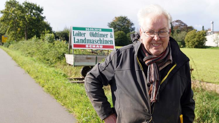 Initiator Manfred Steenbuck lädt zum 14. Mal zur Loiter Oldtimer und Landmaschinenschau ein.