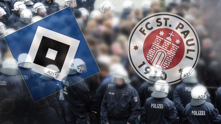 Für die Polizei ein „Risikospiel“: HSV gegen den FC St. Pauli am Sonntag.