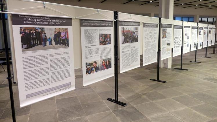 Die Ausstellungkann noch bis zum 24. Oktober in der Bürgerhalle des Rathauses in Flensburgbesucht werden.