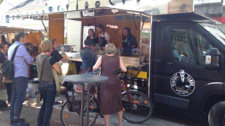 Food-Trucks, wie der von Vincent Vegan, werden immer beliebter.. 