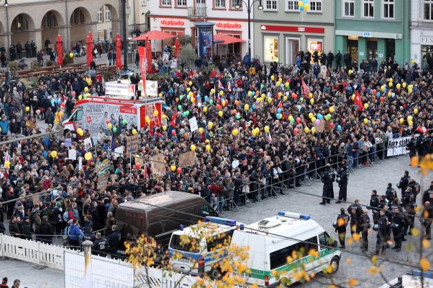 Proteste gegen AfD-Demonstration