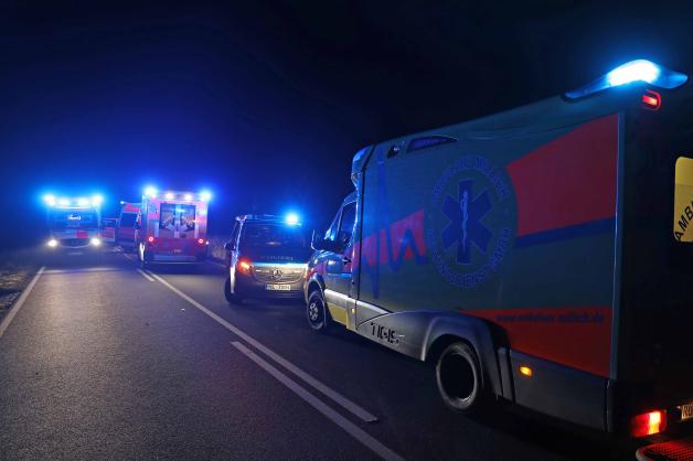 Auf der Bundesstraße 110 bei Sanitz hat es am Abend einen schweren Auffahrunfall gegeben, bei dem neun Menschen verletzt wurden. Auslöser war ein bei einem Unfall verletztes und auf der Fahrbahn liegendes Wildschwein. 