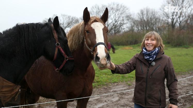 Petra Teegen setzt sich in Norderbrarup für in Not geratene Pferde ein. 