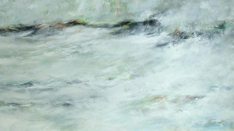 Ingo Kühls Gemälde „Felder“ (Ausschnitt), Öl auf Leinwand, 150 x 130 Zentimeter.  