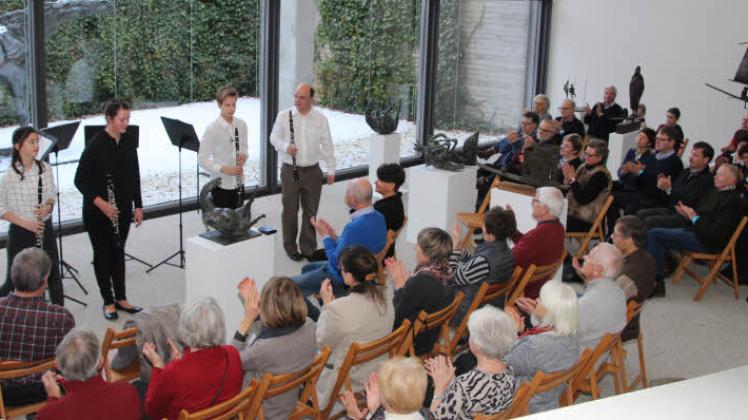 Konzert zum „Winterzauber“ im vergangenen Jahr im Ausstellungsforum am Heidberg. Auch dieses Jahr wird die Kreismusikschule hier wieder aufspielen. 